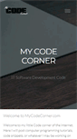 Mobile Screenshot of mycodecorner.com